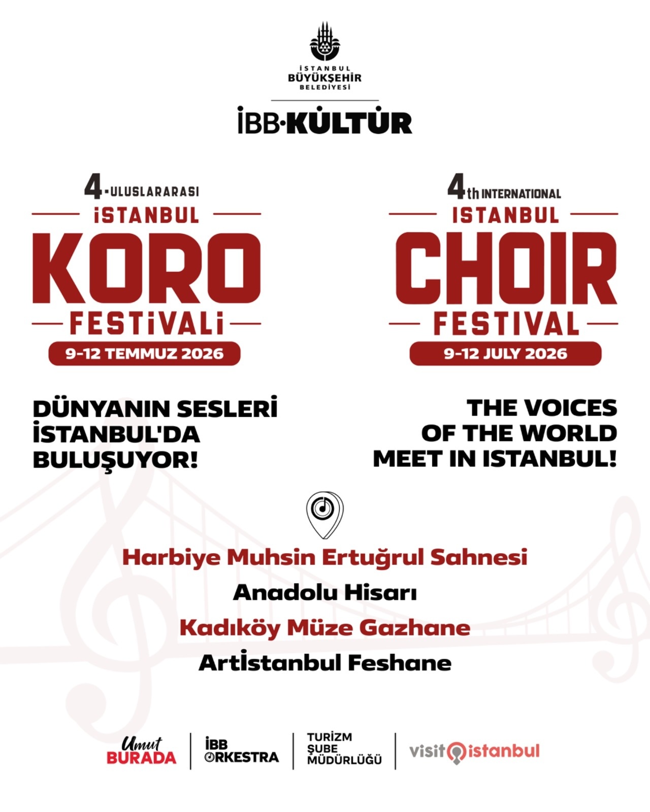 4. Uluslararası İstanbul Koro Festivali Poster