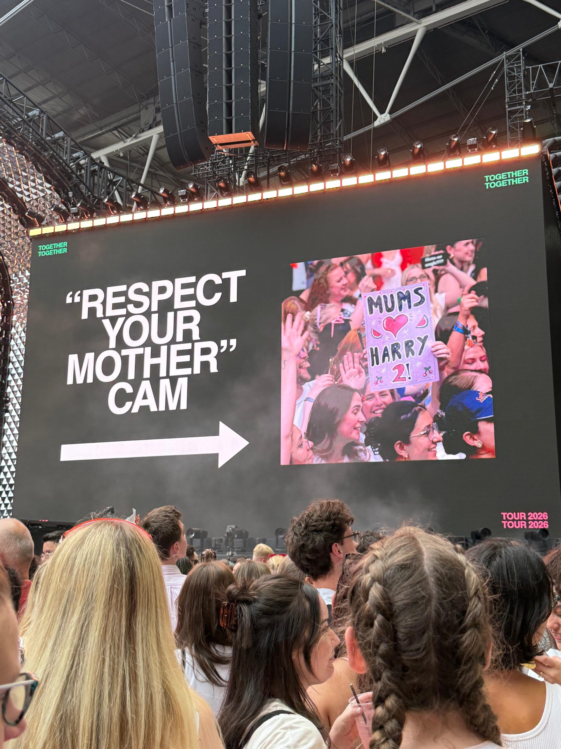 Harry styles konseri mother cam